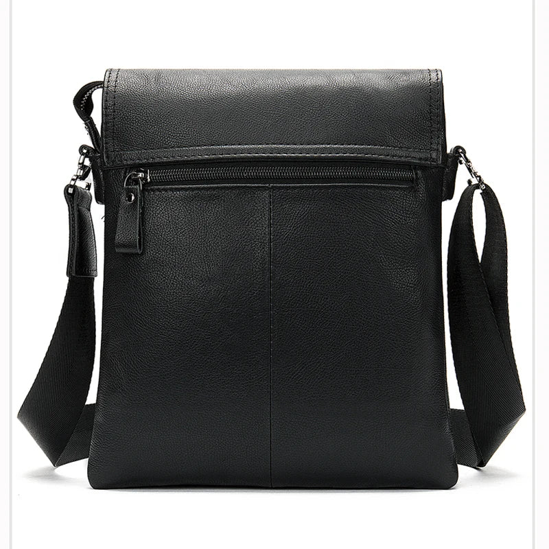 100% Shoulder Bag Leather Men'S Bag Genuine Leather Black Men'S Designer Bags Leather Crossbody Messenger Bags Handbags
