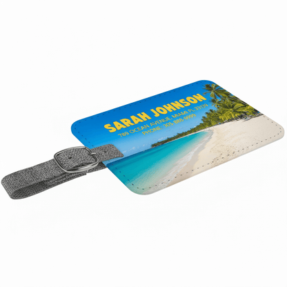 custom sublimation luggage tag Personalized luggage bag Tag