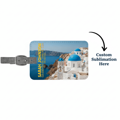 custom sublimation luggage tag Personalized luggage bag Tag