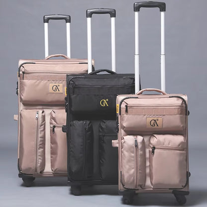 Ultralight Rolling Luggage New 20/24/28 Inch Trolley Travel Bag Zipper Scratch Resistant Suitcase Boarding Box Brand Suitcase