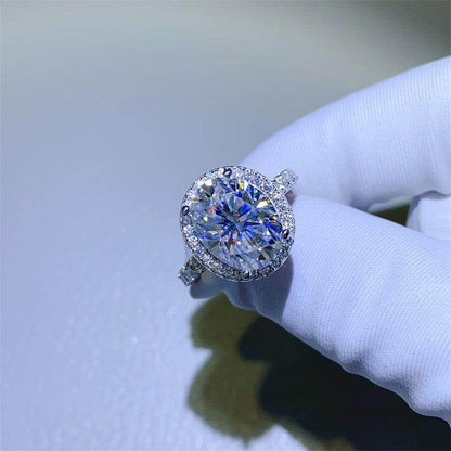 5 Carat Moissanite 925 Sterling Silver Ring for Women