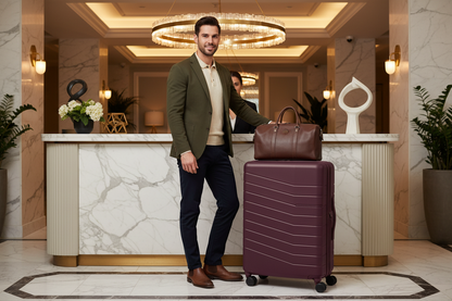 Fig luggage at hotel reception