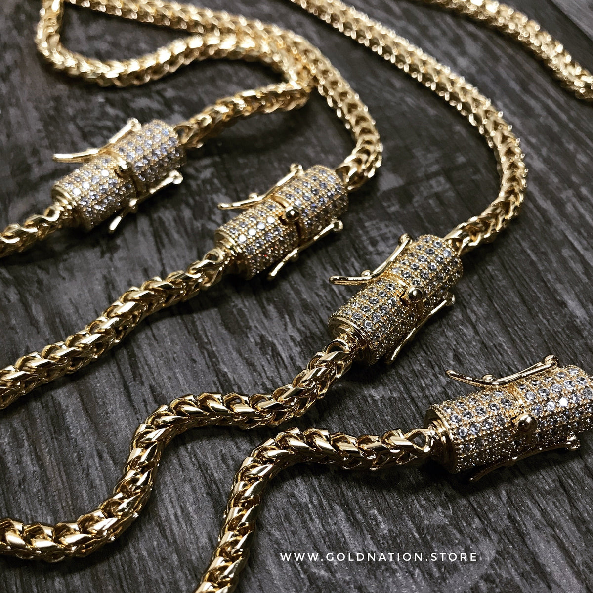 4mm Franco Bracelet (Diamond Lock)
