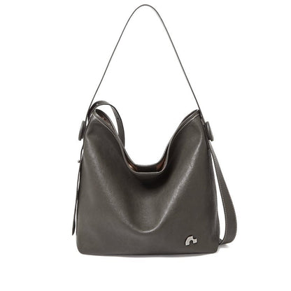 Vintage Leather Slouchy Tote Bag